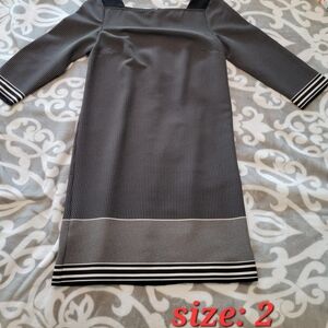 Elegant Black and White Women's Dress